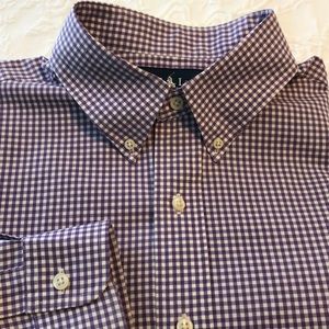 Ralph Lauren Light Purple & white check L/S shirt